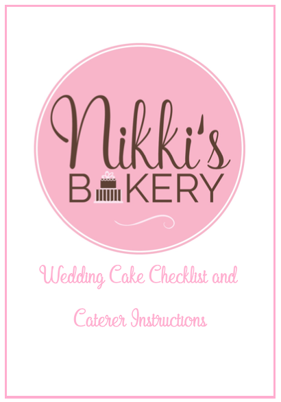 Wedding Cake Checklist and Caterer Instructions Guide – nikkisbakery
